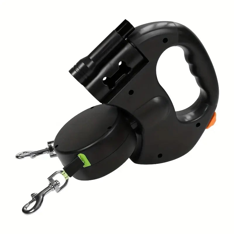 RETRACTABLE DUAL-DOG LEASH