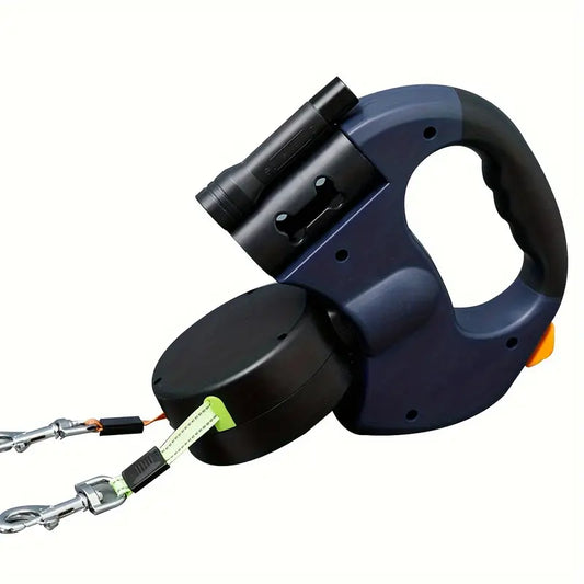 RETRACTABLE DUAL-DOG LEASH